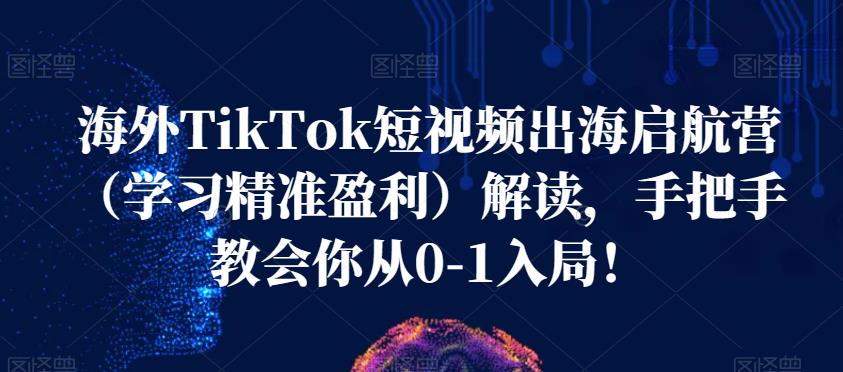 【第5769期】Tiktok短视频怎么赚钱：海外TikTok短视频出海启航营，手把手教会你从0-1入局！