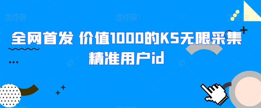 【第5741期】快手采集软件：全网首发价值1000，KS无限采集精准用户id