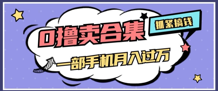 【6404期】0撸项目月入过万，售卖全套ai工具合集，一单29.9元，一部手机即可