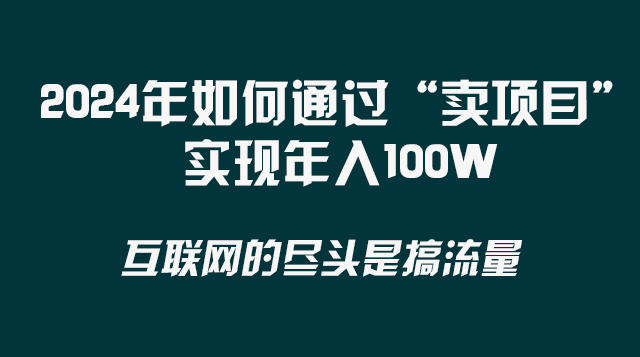 【6677期】2024年如何通过“卖项目”实现年入100W