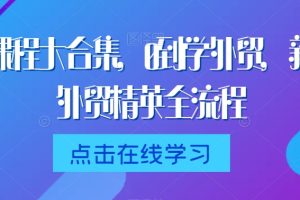 【7043期】外贸课程大合集，0到1学外贸，新手到外贸精英全流程