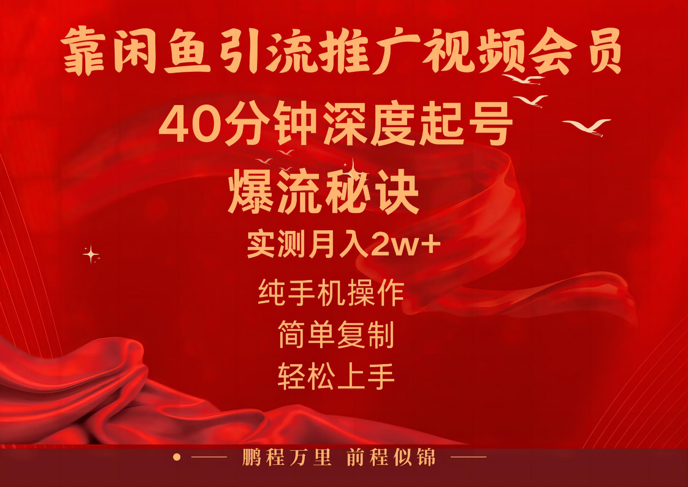 【7817期】闲鱼暴力引流推广视频会员，能做到日入2W+，操作简单