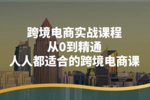 【7918期】跨境电商实战课程：从0到精通，人人都适合的跨境电商课（14节课）