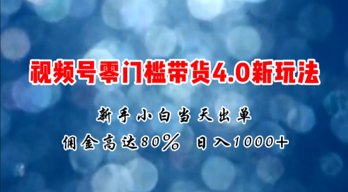 【7967期】微信视频号零门槛带货4.0新玩法，新手小白当天见收益