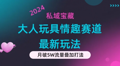 【7999期】私域宝藏：大人玩具情趣赛道合规新玩法，零投入，私域超高流量成单率高