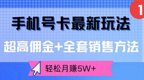 【第11432期】手机号卡最新玩法，超高佣金+全套销售方法插图