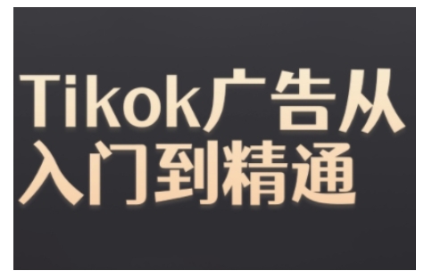 【8634期】Tiktok Ads实操教程，Tiktok广告从入门到精通