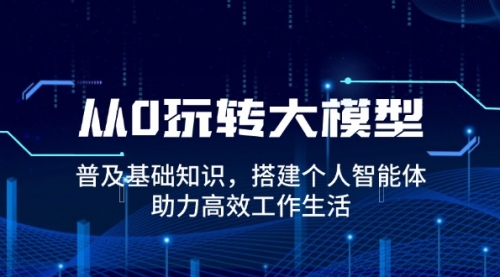 【8901期】从0玩转大模型，普及基础知识，搭建个人智能体，助力高效工作生活