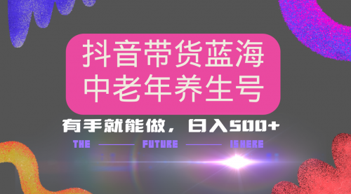 【9047期】抖音带货冷门赛道，用AI做中老年养生号，可矩阵放大