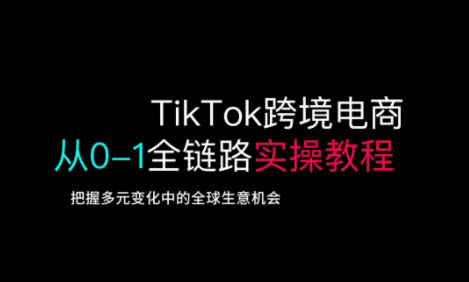 【第9162期】TikTok跨境电商从0-1全链路全方位实操教程，把握多元变化中的全球生意机会插图